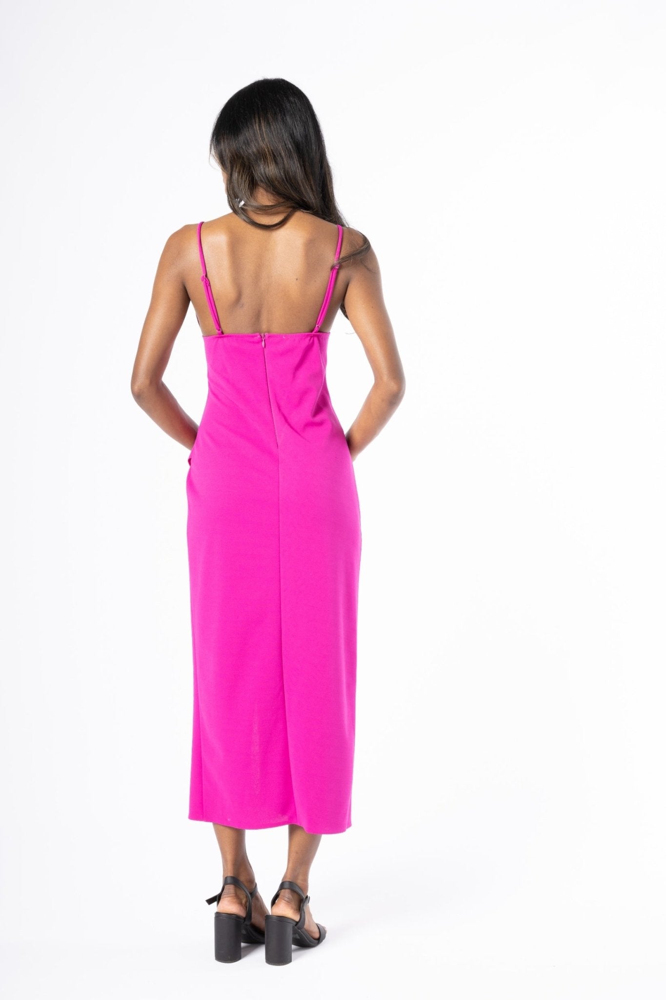 Blush Pink Wrap Dress - House of Banke