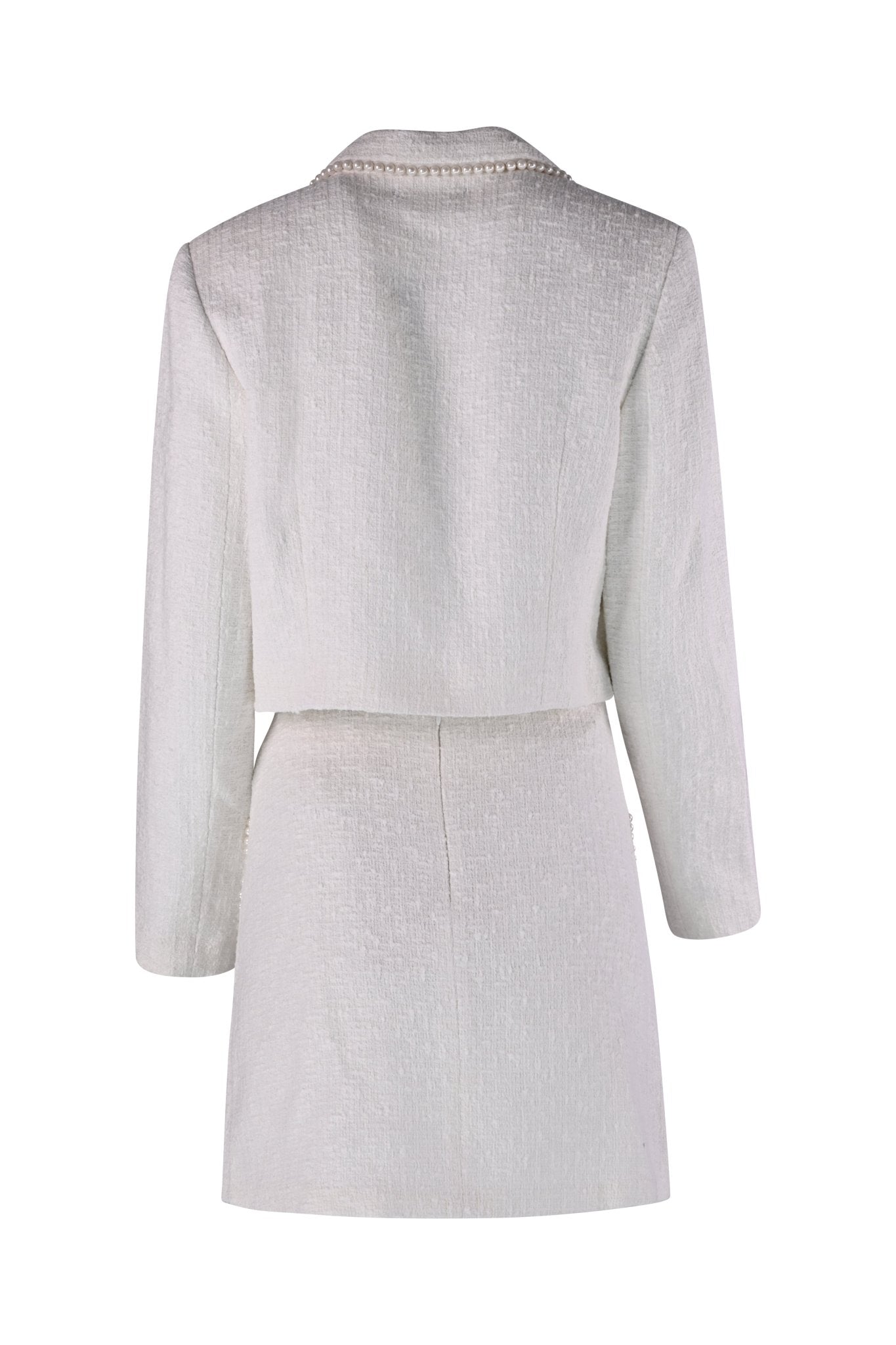 Mira Tweed Ivory Suit - House of Banke