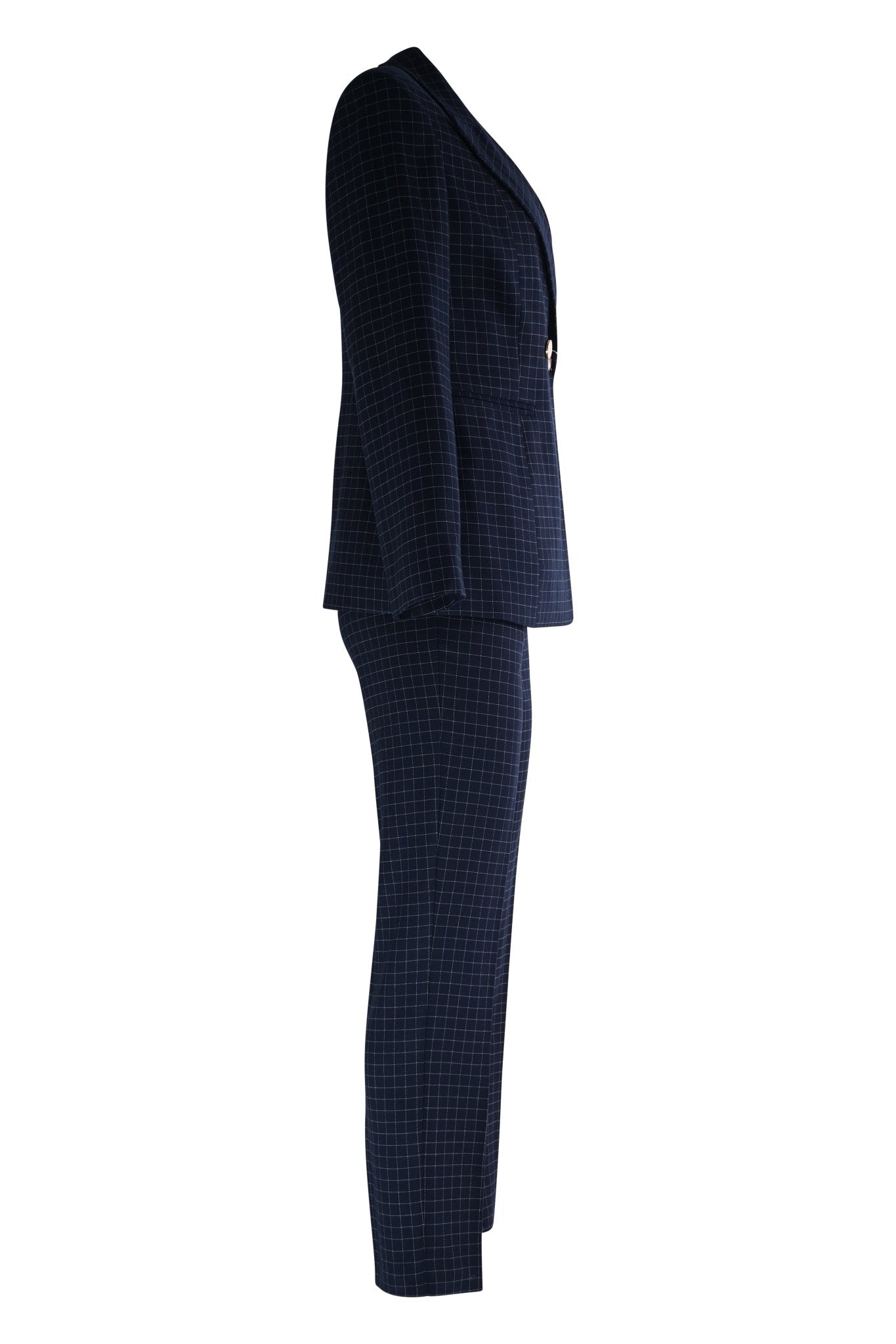 The Navy Check Blazer Set - House of Banke