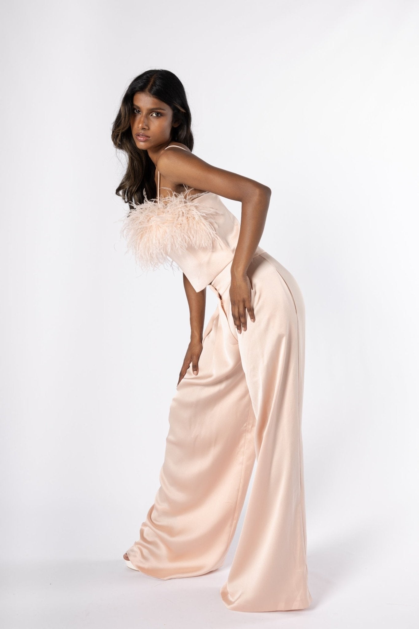 Feather Trimmed Opulent Set - House of Banke