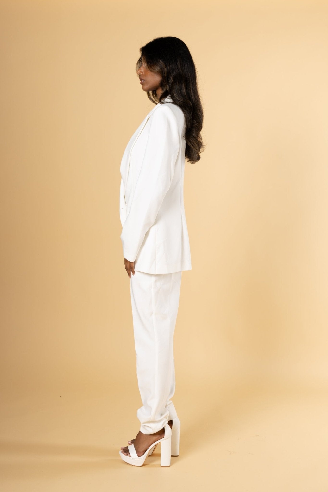 Gone Rogue Ivory Blazer Set - House of Banke