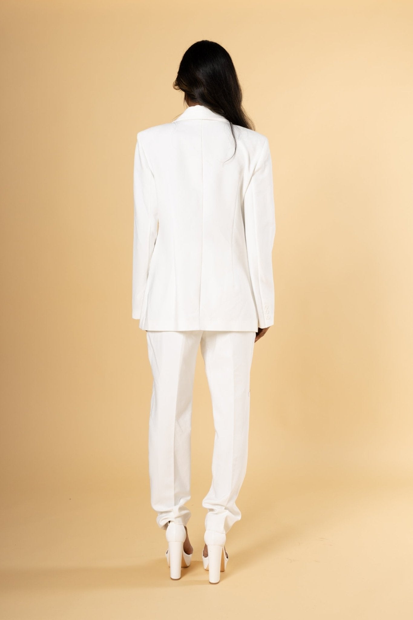 Gone Rogue Ivory Blazer Set - House of Banke