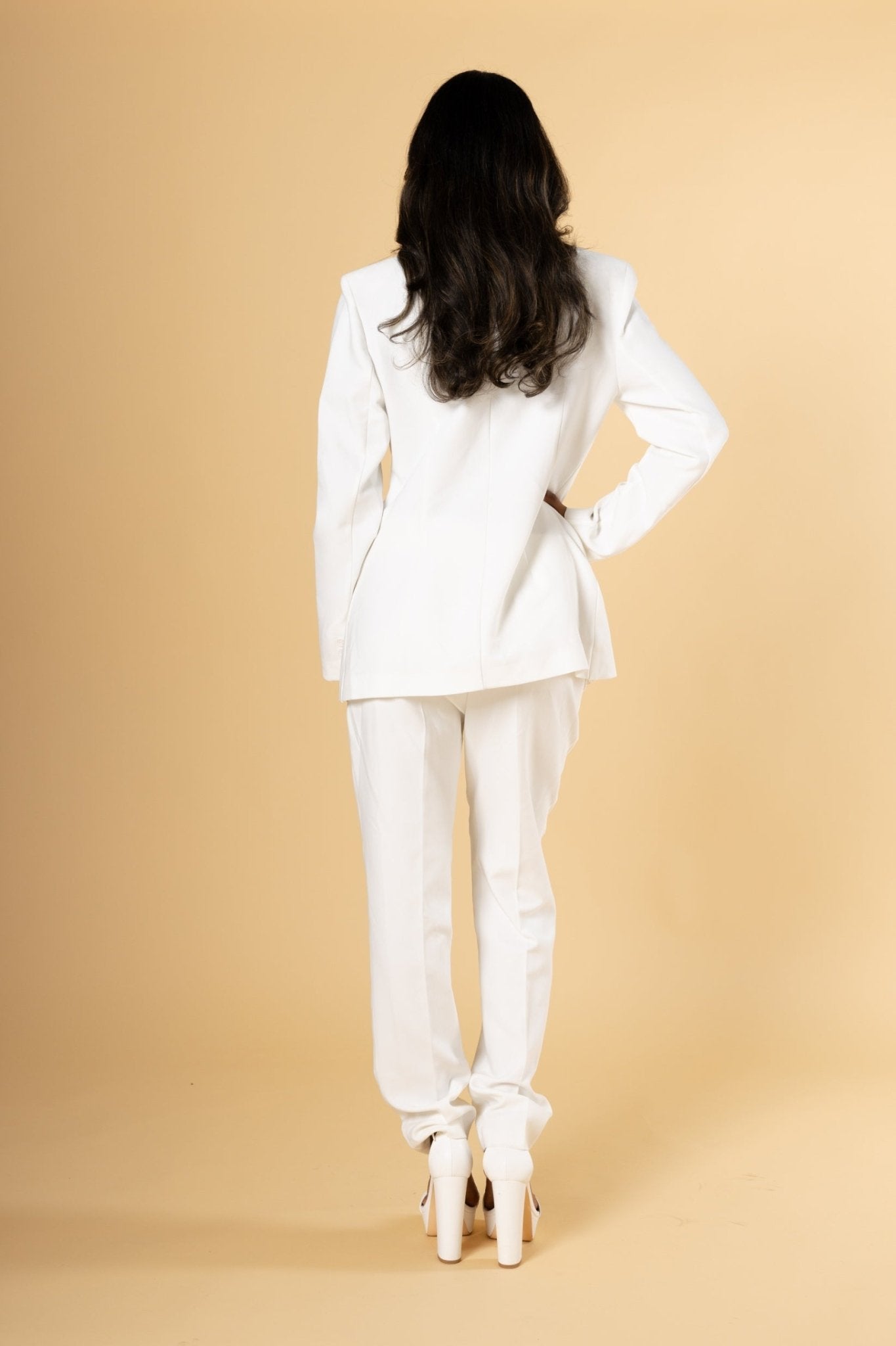 Gone Rogue Ivory Blazer Set - House of Banke