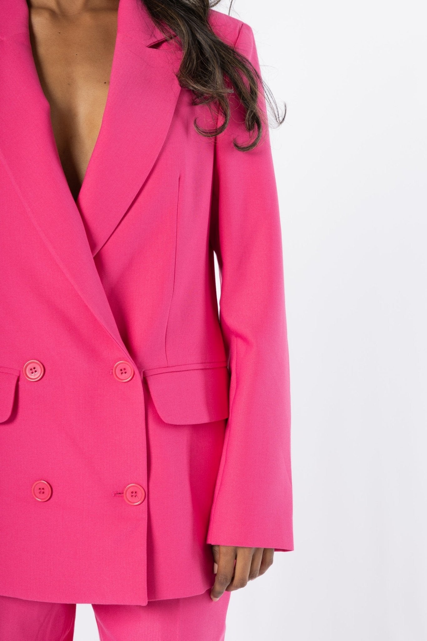 Gone Rogue Fuchsia Blazer Set - House of Banke