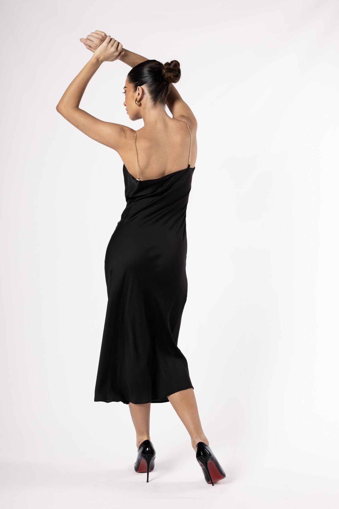 LuxSilk Dress Black - House of Banke