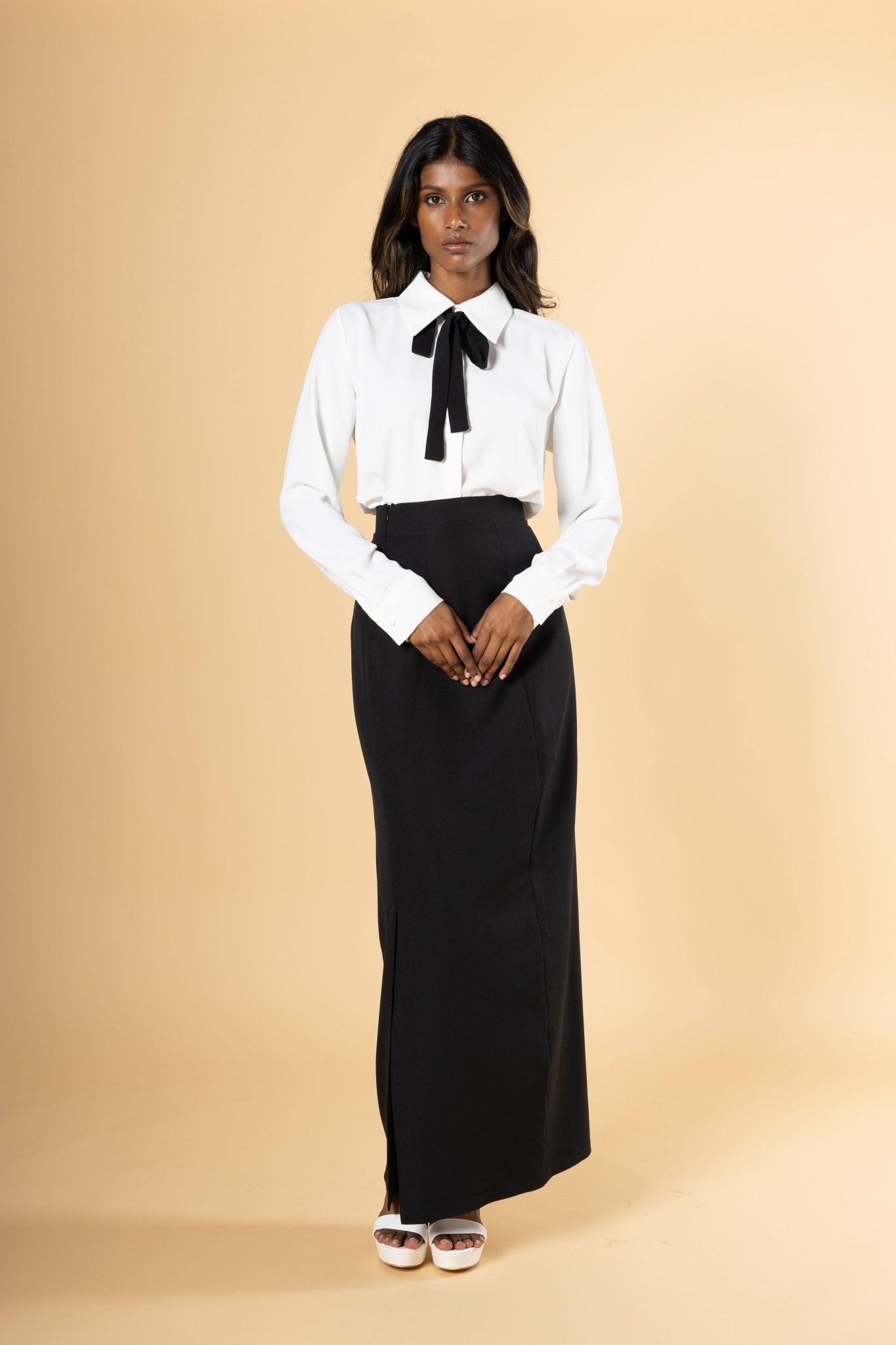 Noir Maxi Skirt - House of Banke