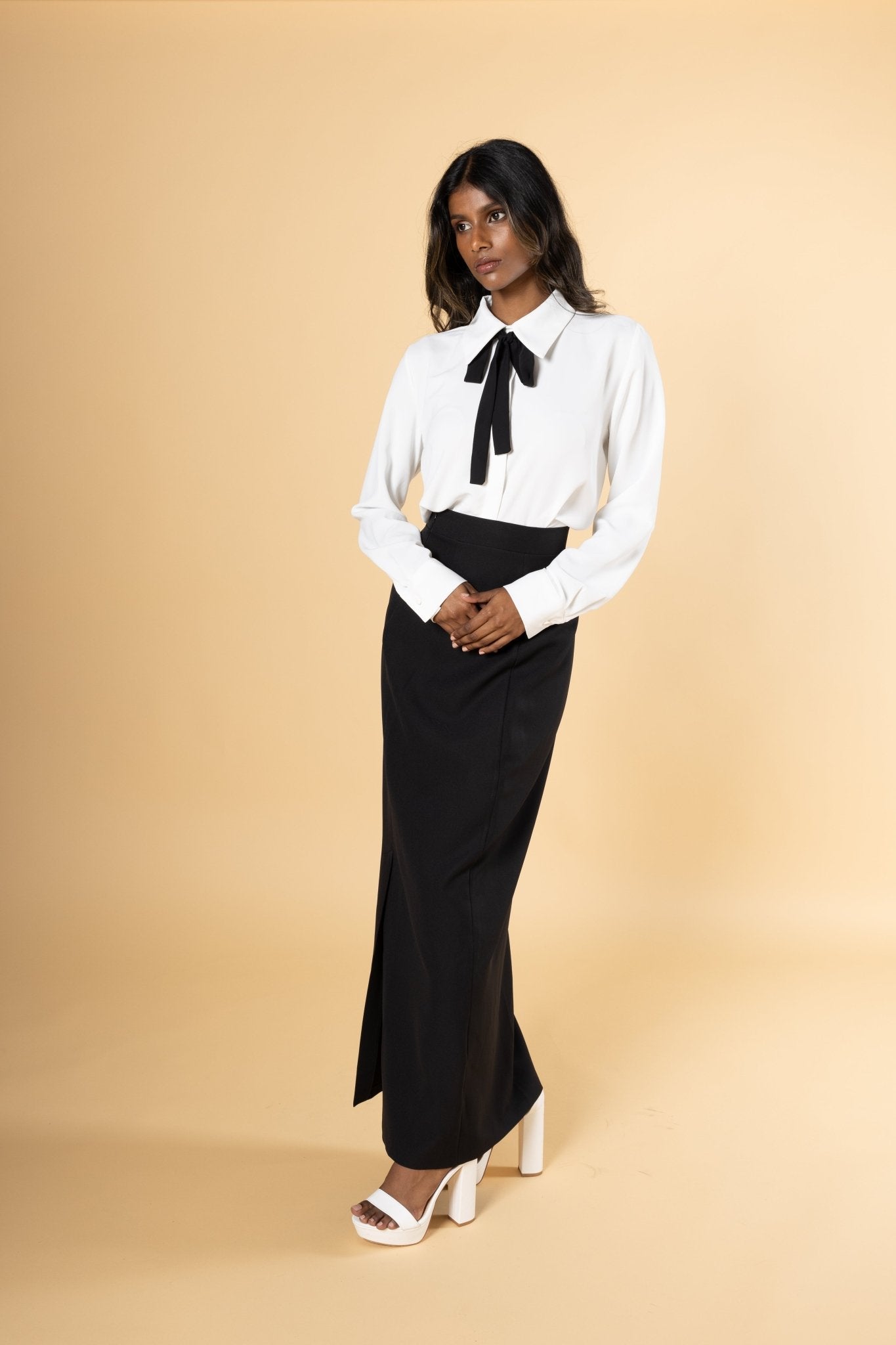 Noir Maxi Skirt - House of Banke