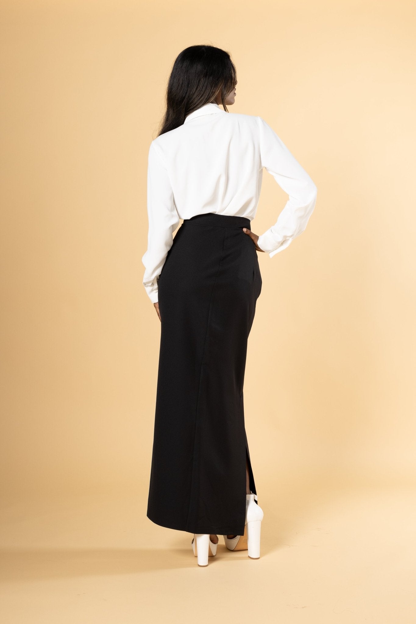 Noir Maxi Skirt - House of Banke