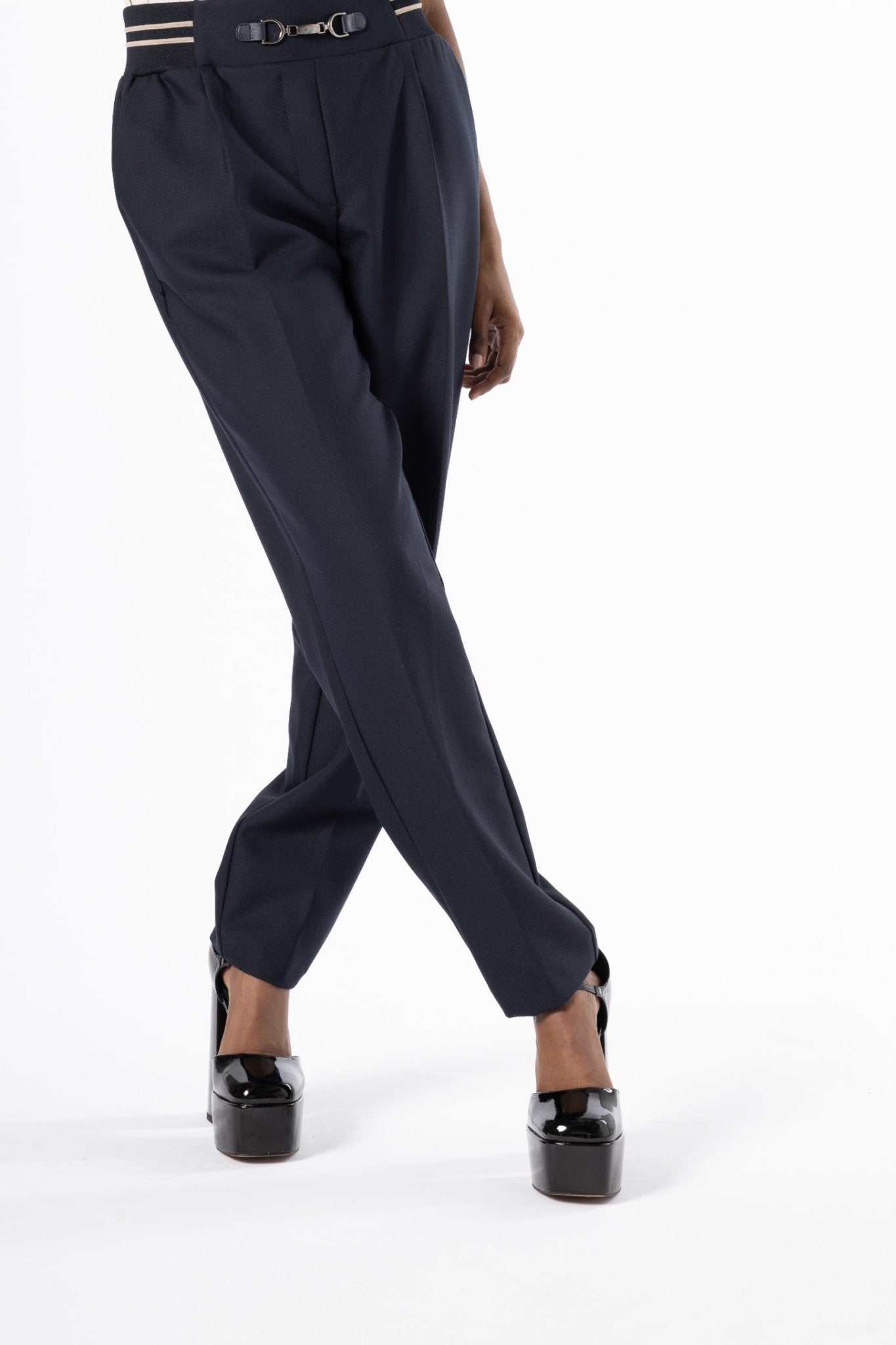 Mystique Navy Blue Pants - House of Banke
