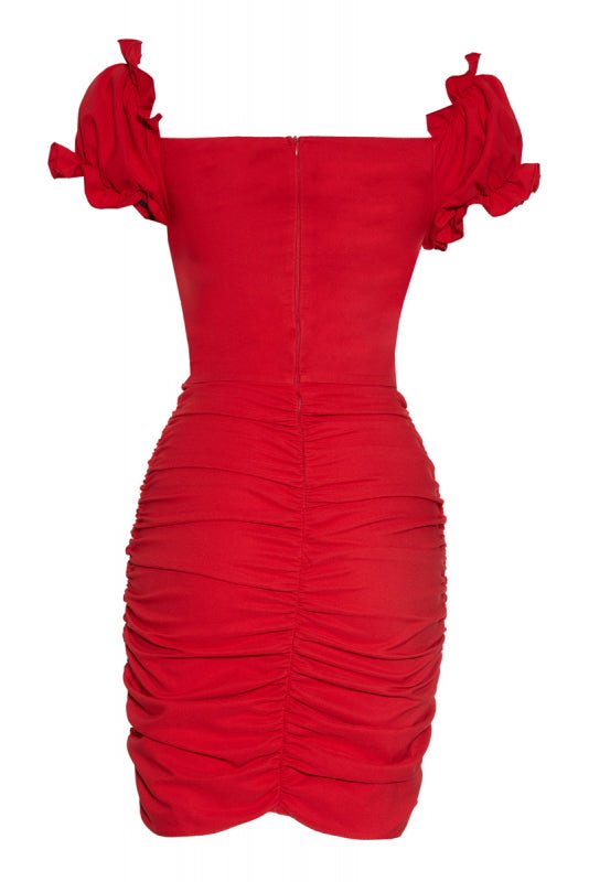 Ruche Bodycon Dress - House of Banke