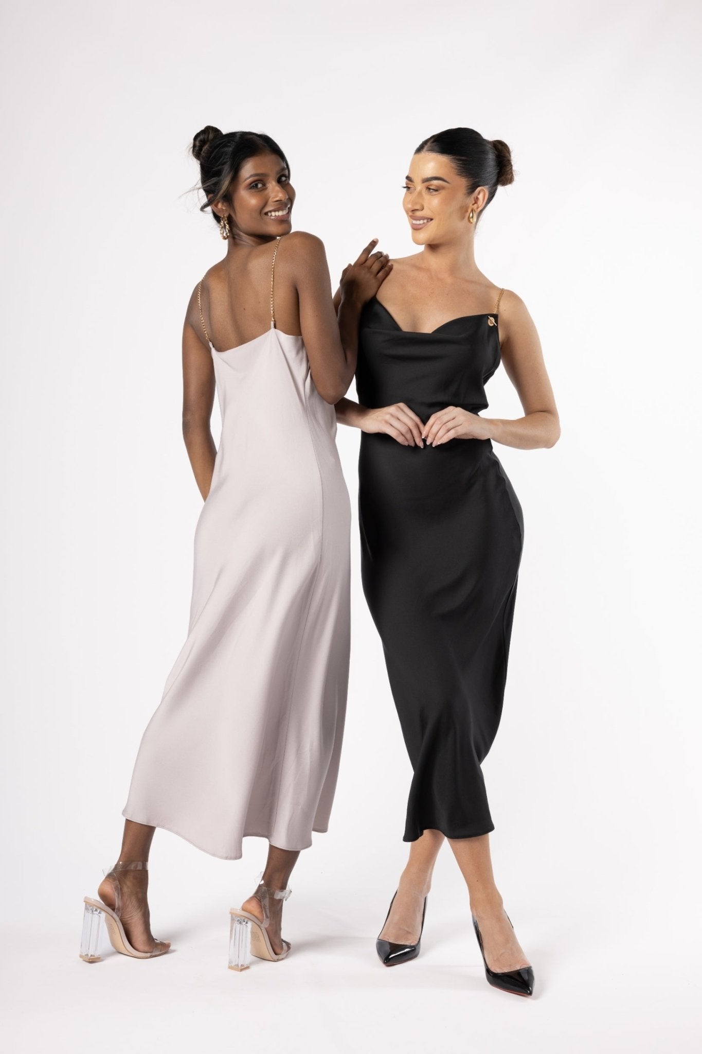 LuxSilk Dress Black - House of Banke