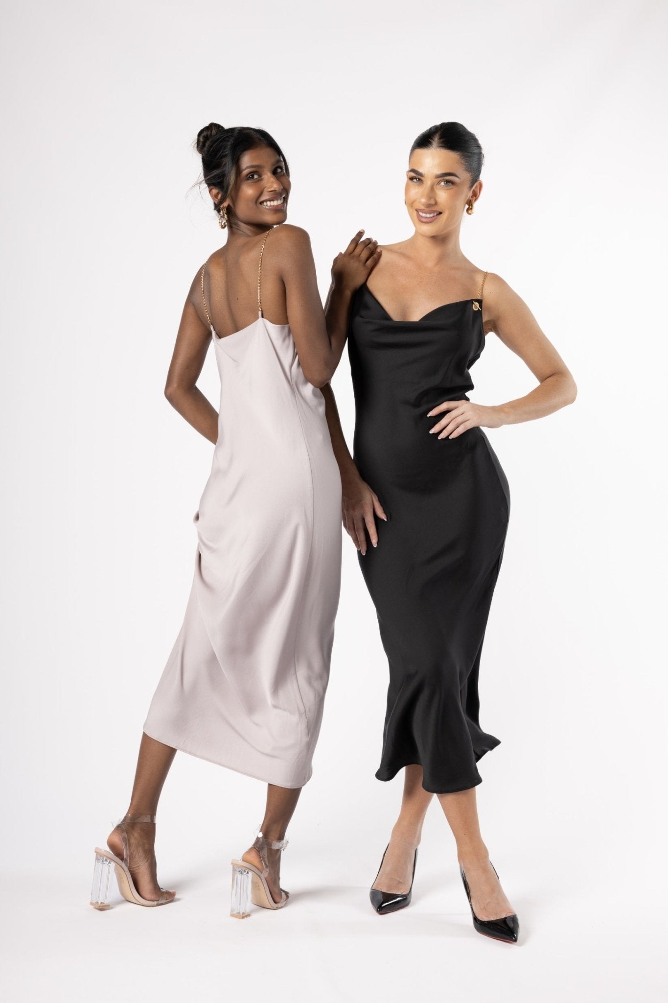 LuxSilk Dress Black - House of Banke