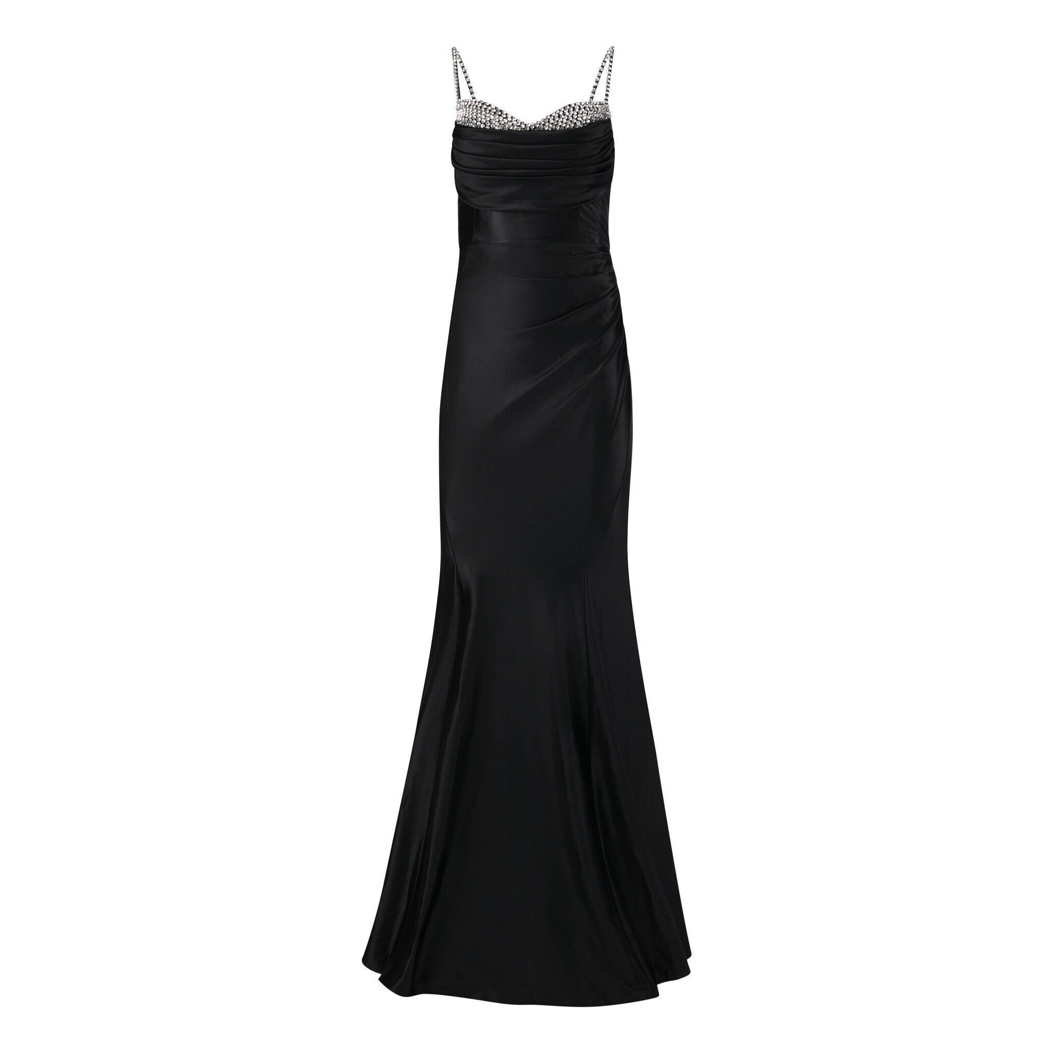 Black Crystal - Embellished Gown - House of Banke