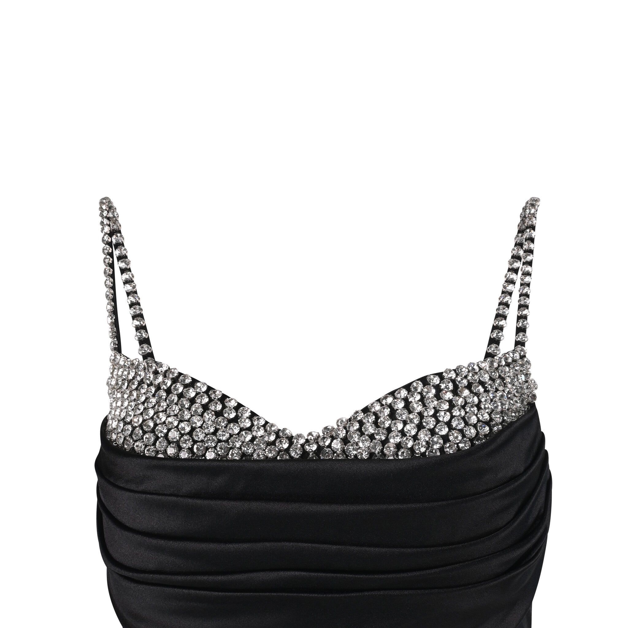 Black Crystal - Embellished Gown - House of Banke