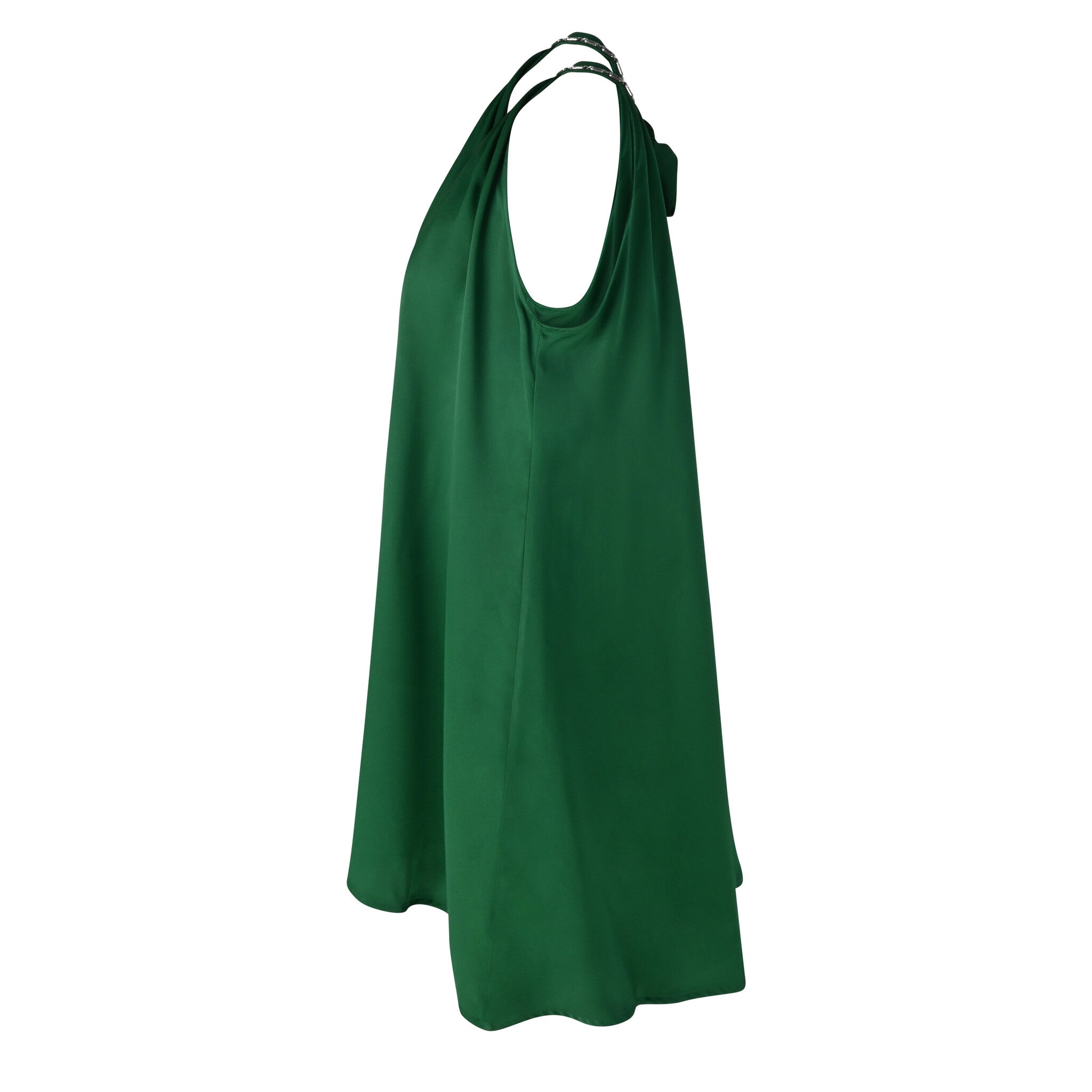 Emerald Crystal - Chain Halter Gown - House of Banke