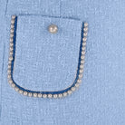 Mira Tweed Blue Suit - House of Banke
