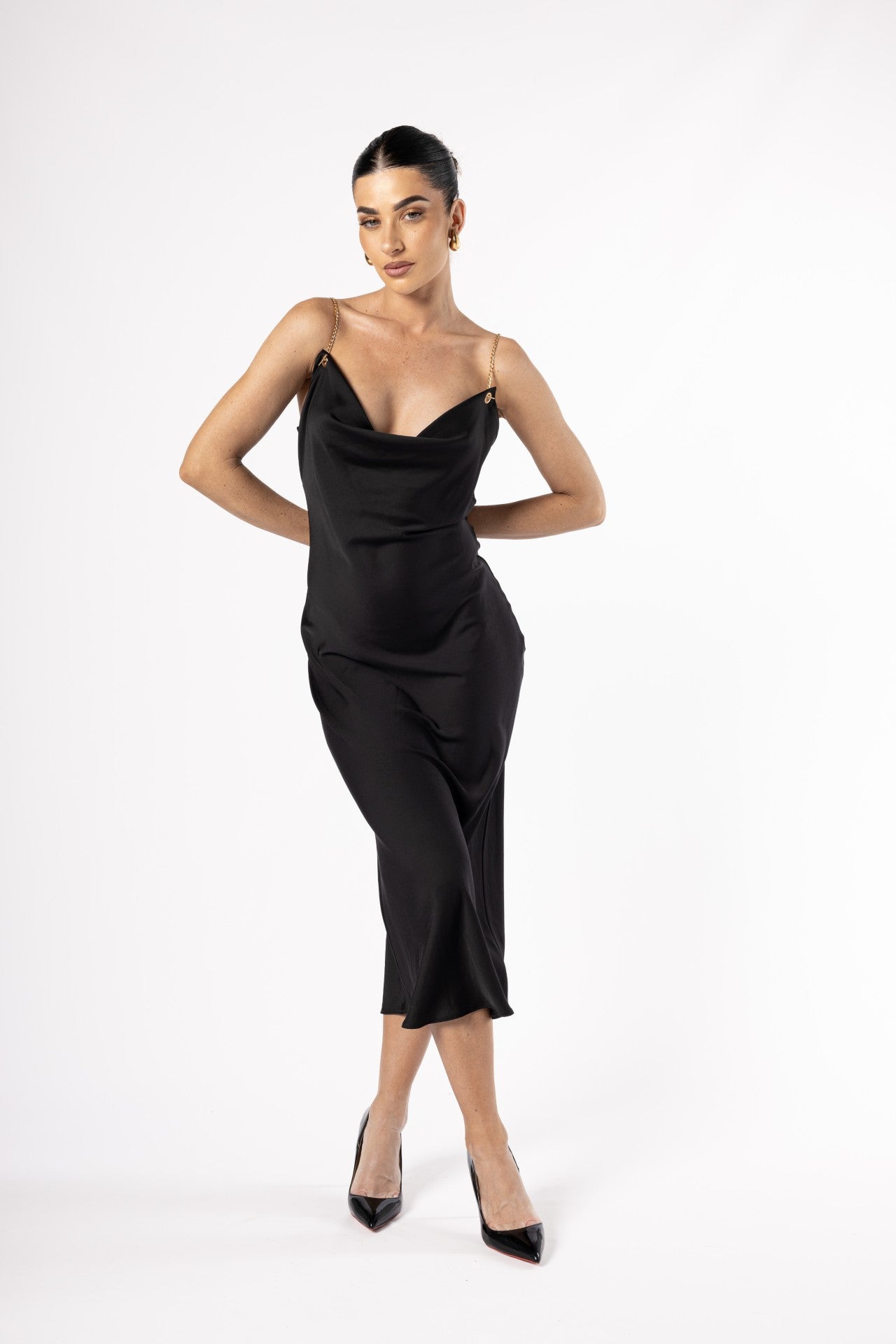 LuxSilk Dress Black - House of Banke