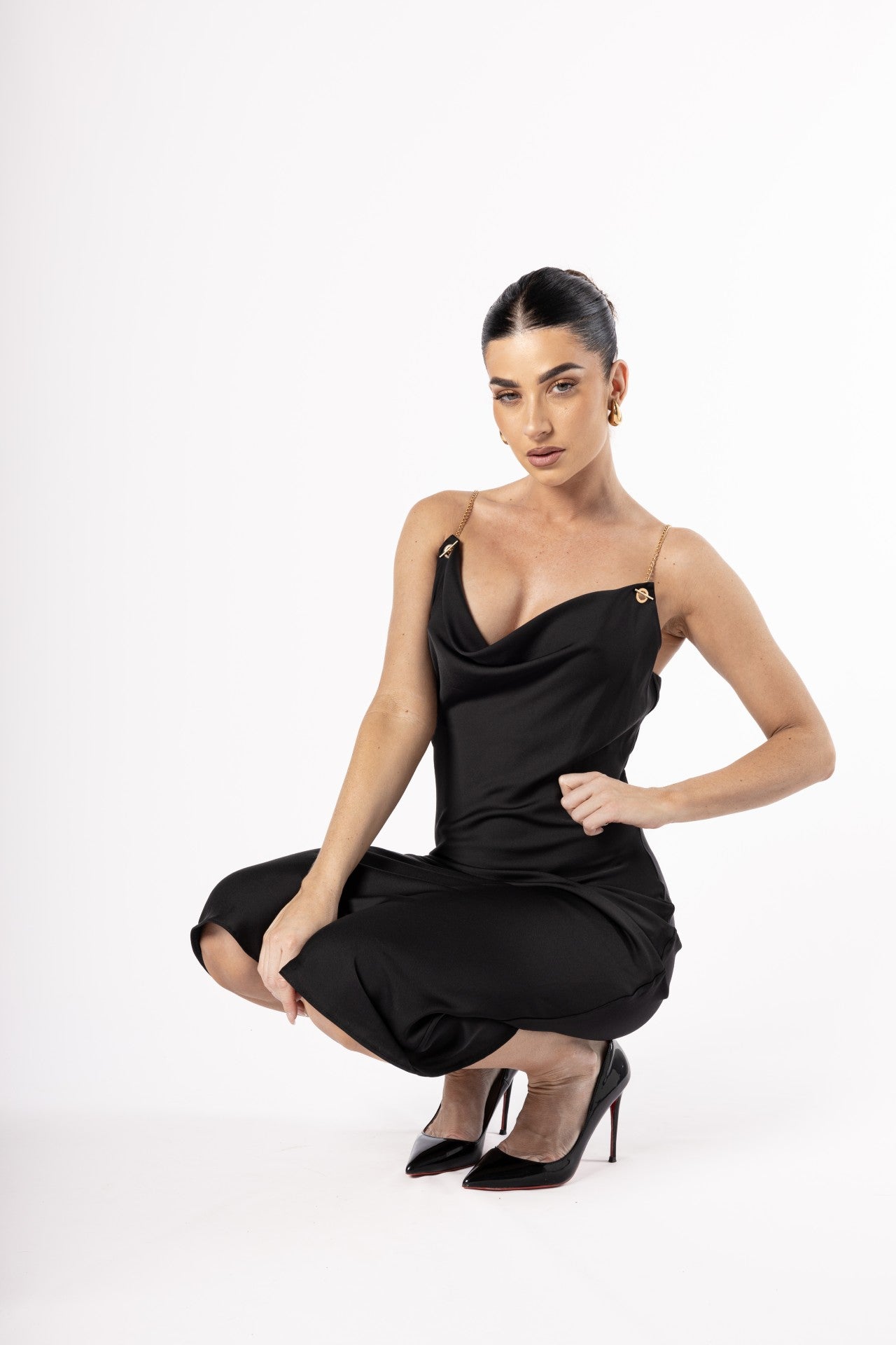 LuxSilk Dress Black - House of Banke