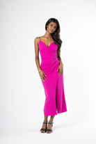 Blush Pink Wrap Dress - House of Banke