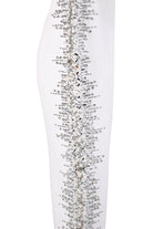 Champagne Blush/Beige Sculpted Embellished Gown - House of Banke