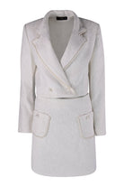 Mira Tweed Ivory Suit - House of Banke