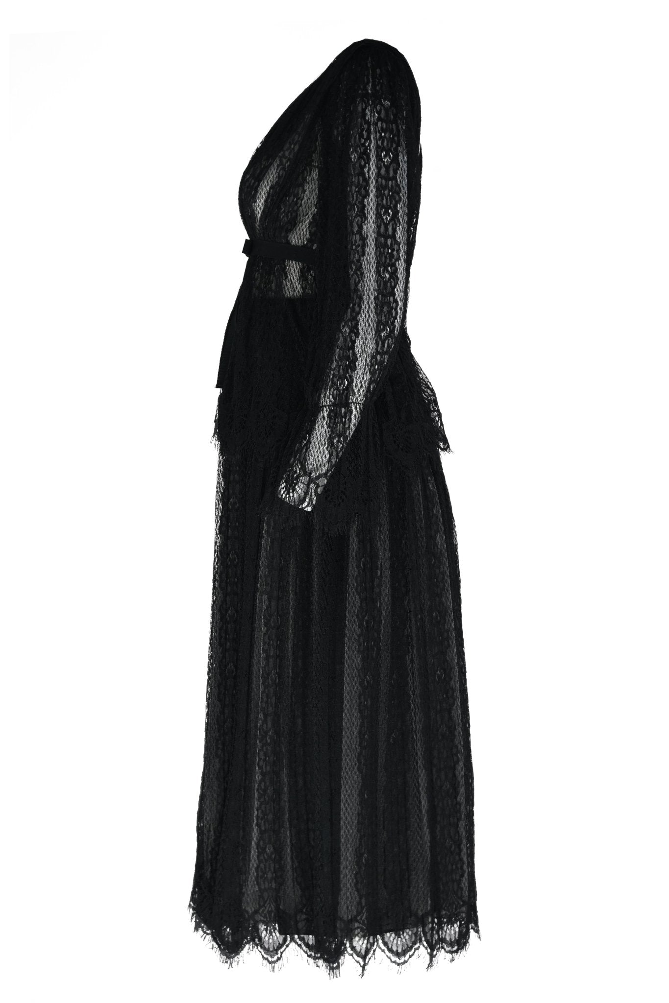 The Vero Black Lace Gown - House of Banke