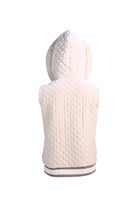 Snowbloom Quilted Hoodie Vest – Ivory - House of Banke