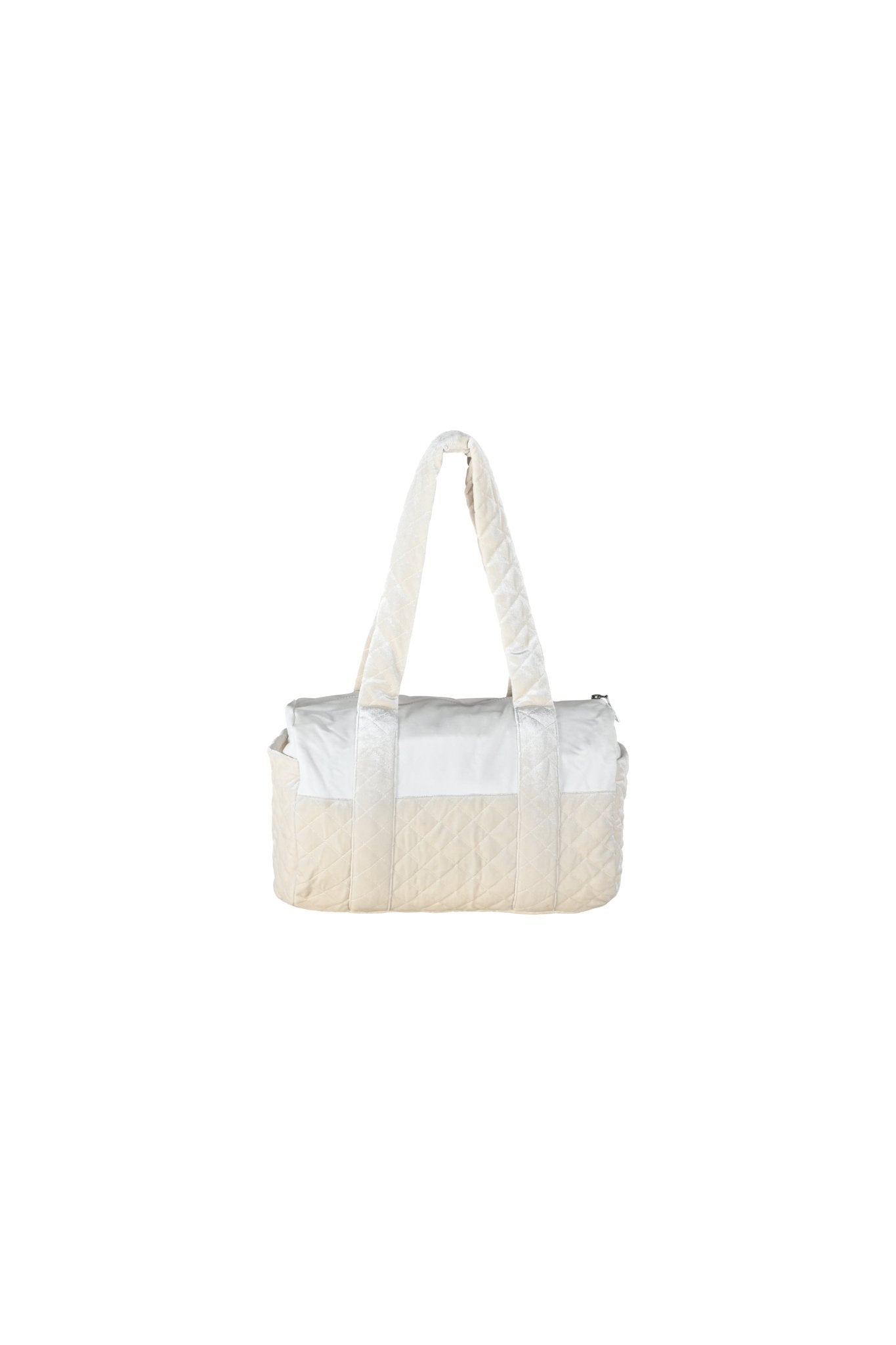 Snowbloom Quilted Velvet Duffel - House of Banke