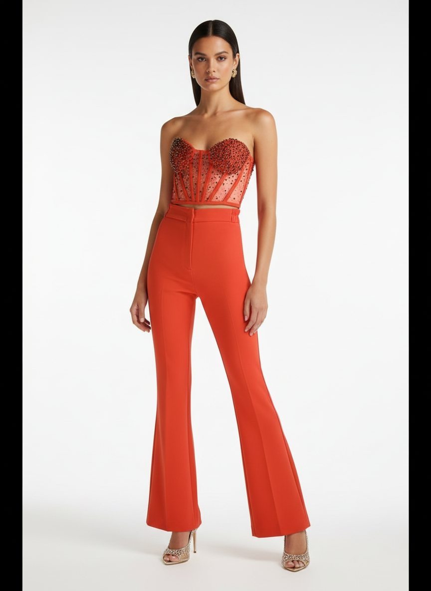 Fiery Muse Embellished Blazer Set