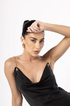 LuxSilk Dress Black - House of Banke