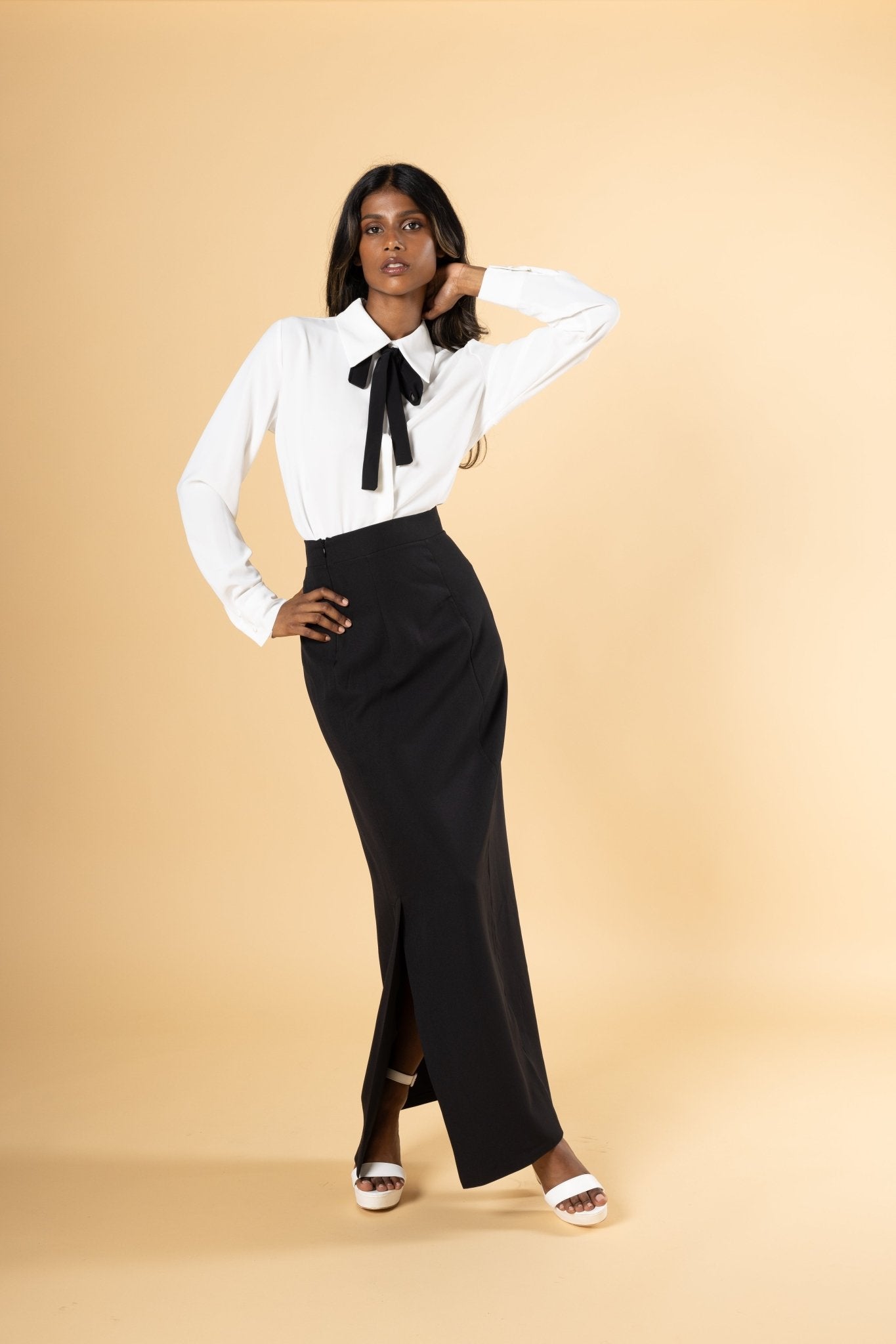Noir Maxi Skirt - House of Banke