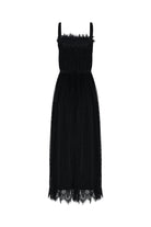 Laurel Chantilly Black Lace Corset Midi Dress - House of Banke