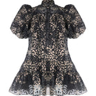 Short Leopard - Print Organza Dress - House of Banke