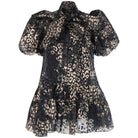 Short Leopard - Print Organza Dress - House of Banke