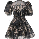 Short Leopard - Print Organza Dress - House of Banke