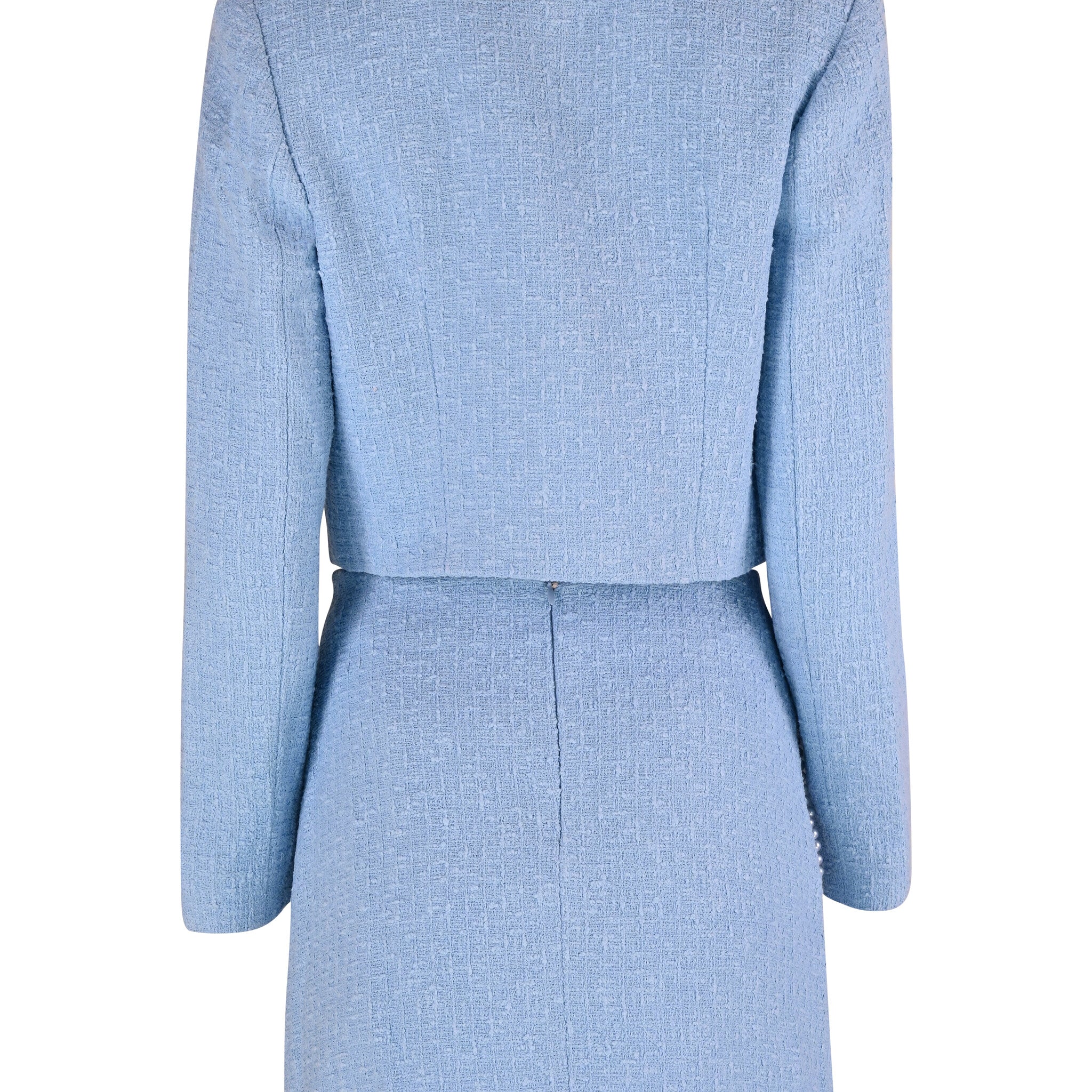 Mira Tweed Blue Suit - House of Banke