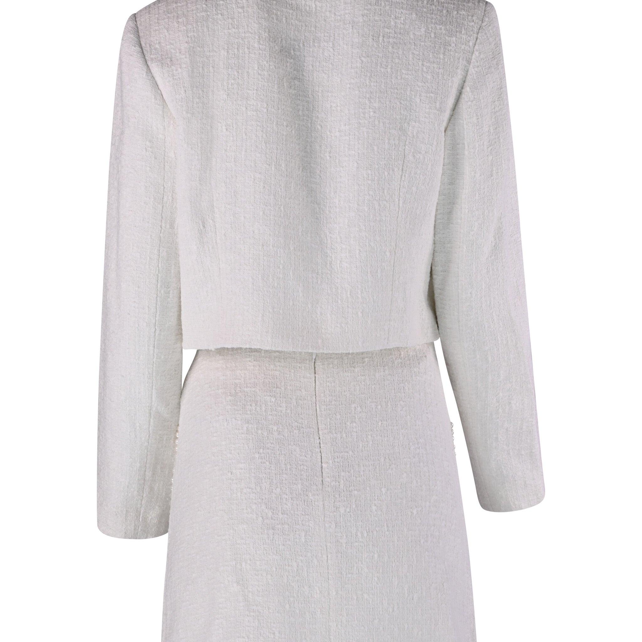 Mira Tweed Ivory Suit - House of Banke