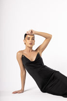 LuxSilk Dress Black - House of Banke